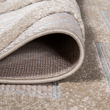 Duwun High-low Pile Ogee Trellis Tone-on-tone Indoor/outdoor Area Rug